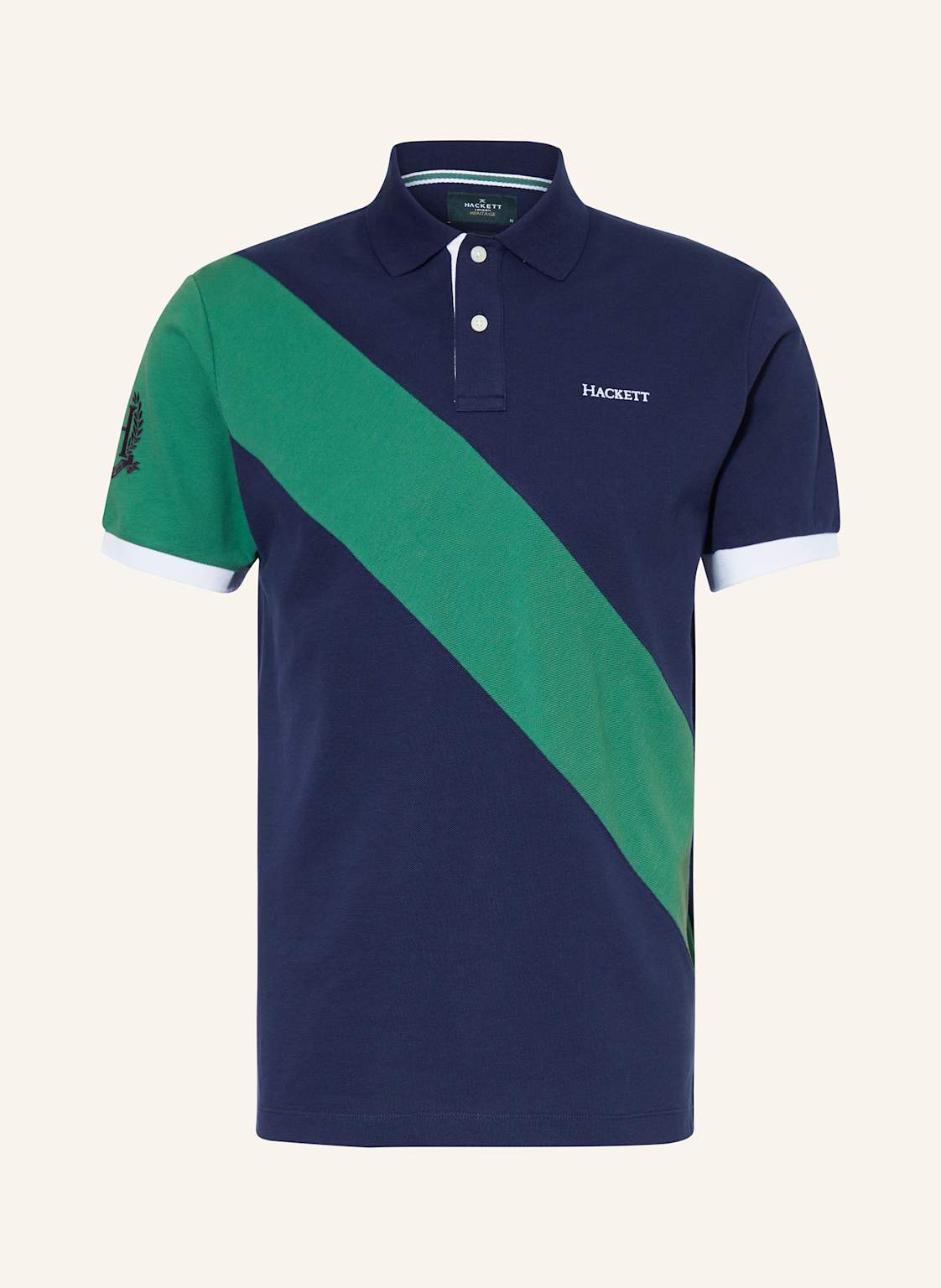 Hackett London Piqué-Poloshirt Classic Fit blau von Hackett London