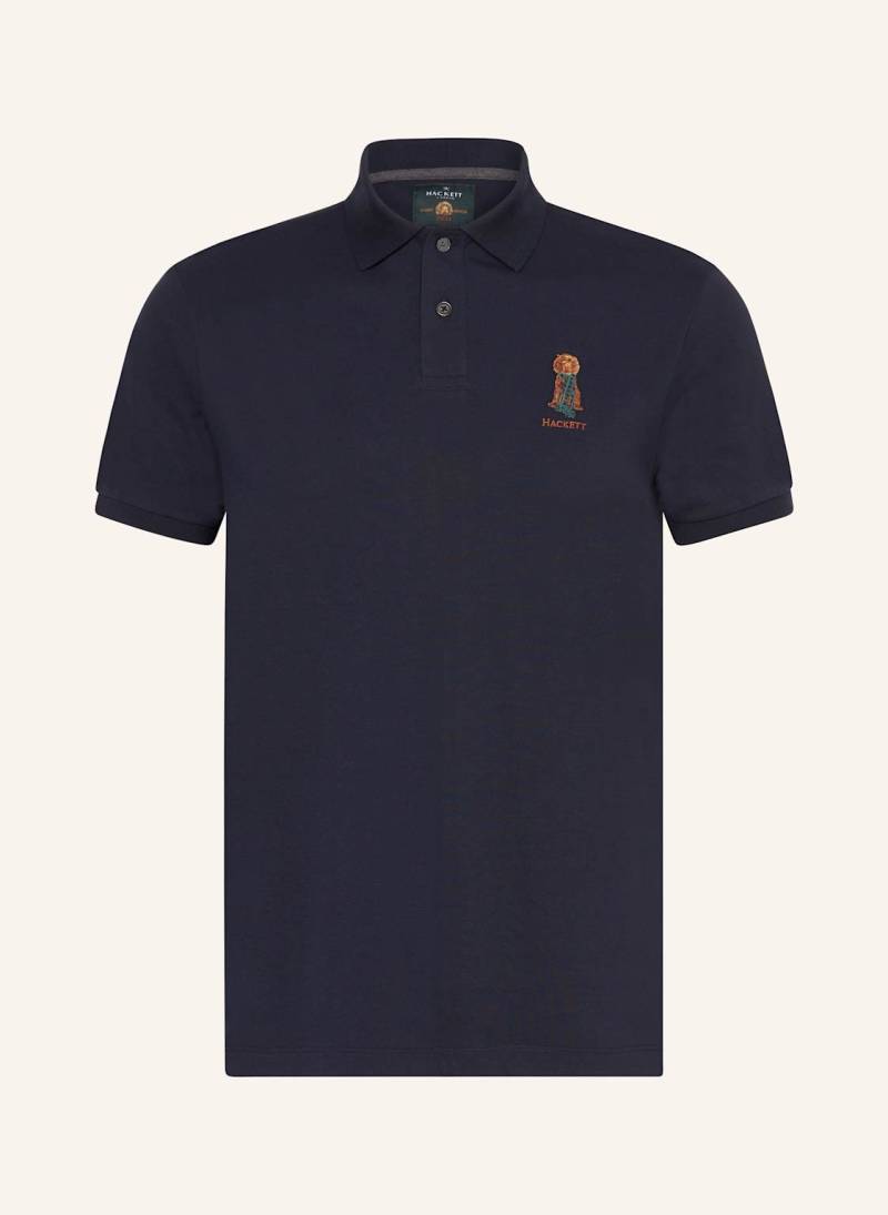 Hackett London Piqué-Poloshirt Classic Fit blau von Hackett London