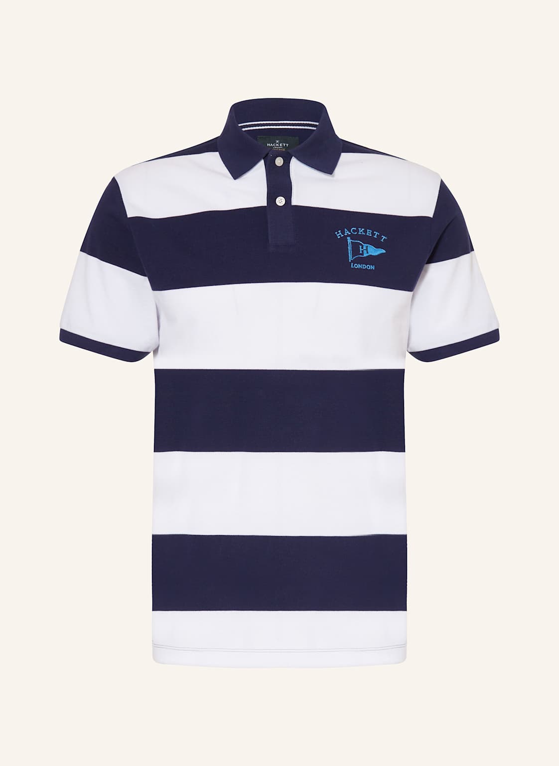 Hackett London Piqué-Poloshirt Classic Fit blau von Hackett London