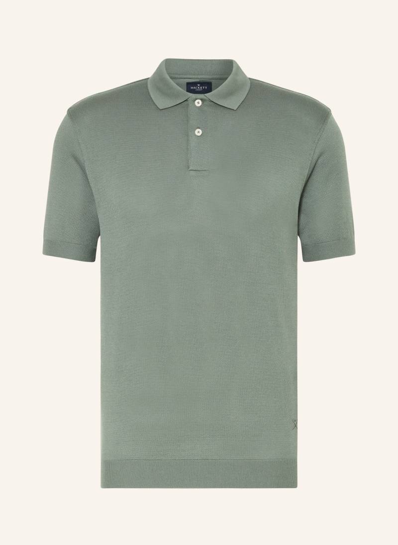 Hackett London Piqué-Poloshirt Classic Fit gruen von Hackett London