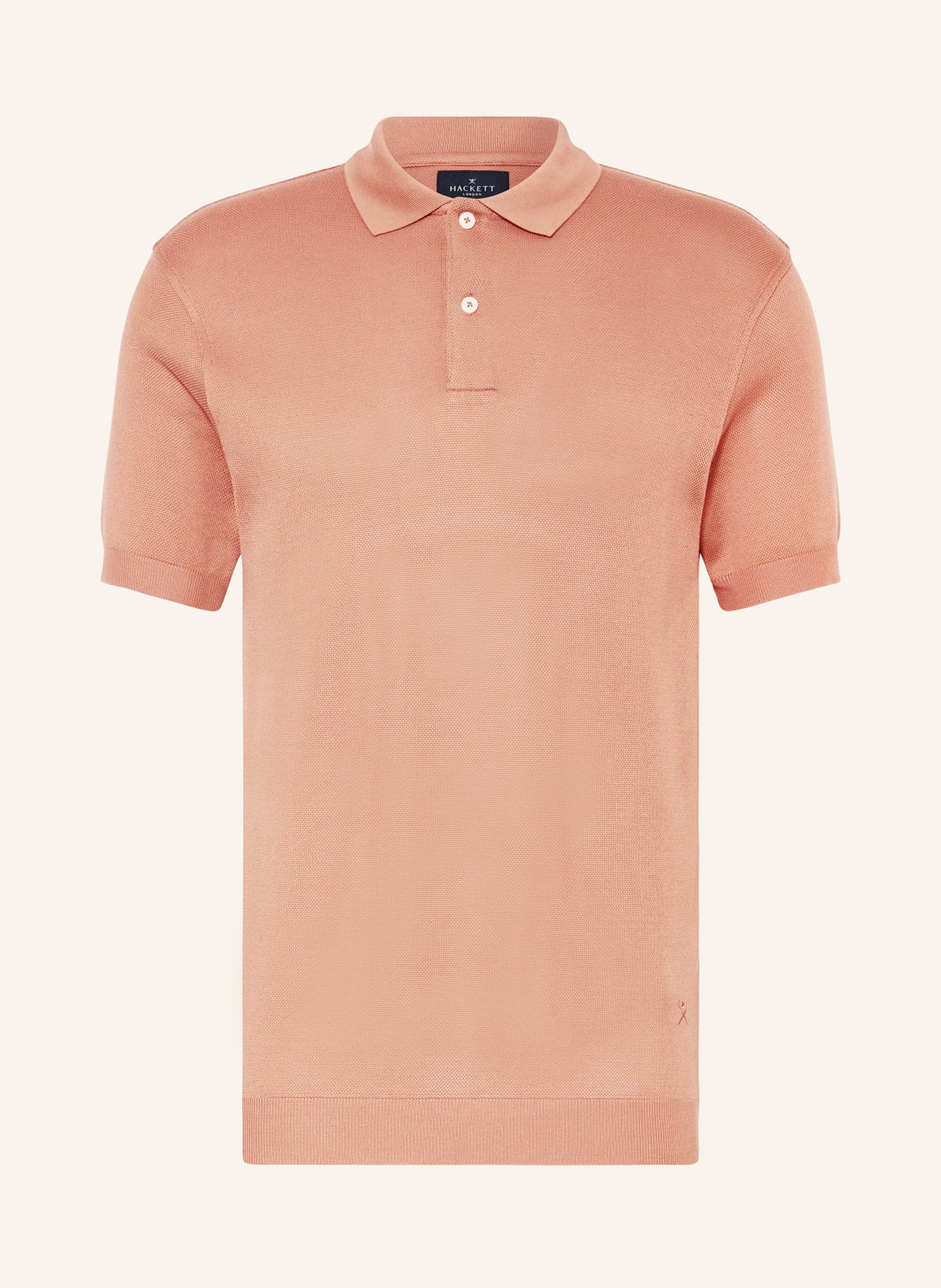 Hackett London Piqué-Poloshirt Classic Fit orange von Hackett London