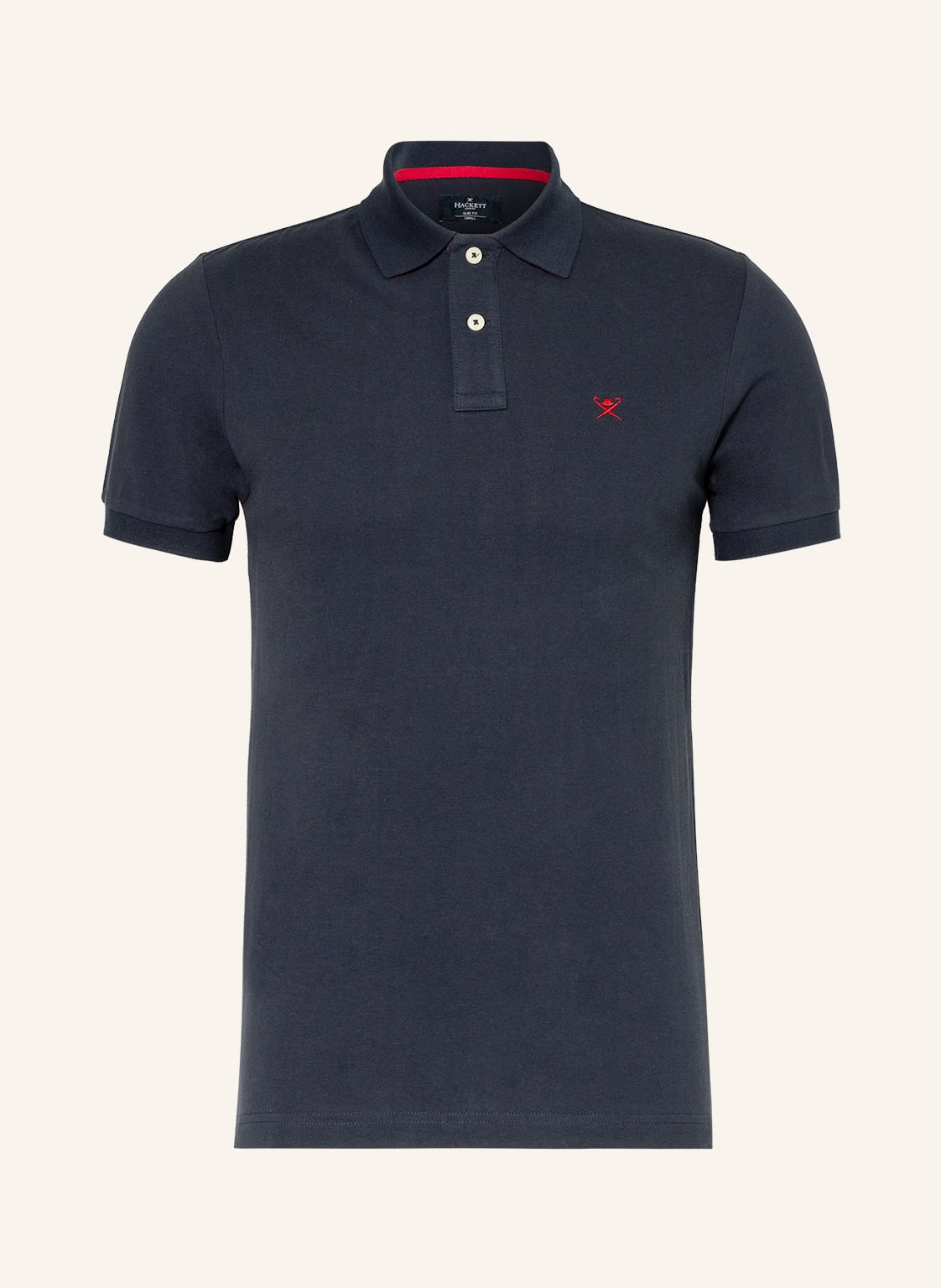 Hackett London Poloshirt Slim Fit Logo blau von Hackett London