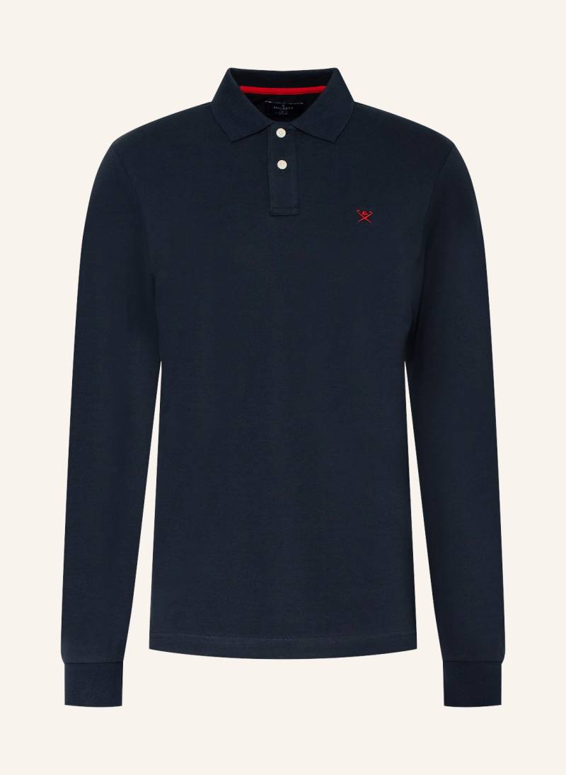 Hackett London Piqué-Poloshirt Slim Fit blau von Hackett London