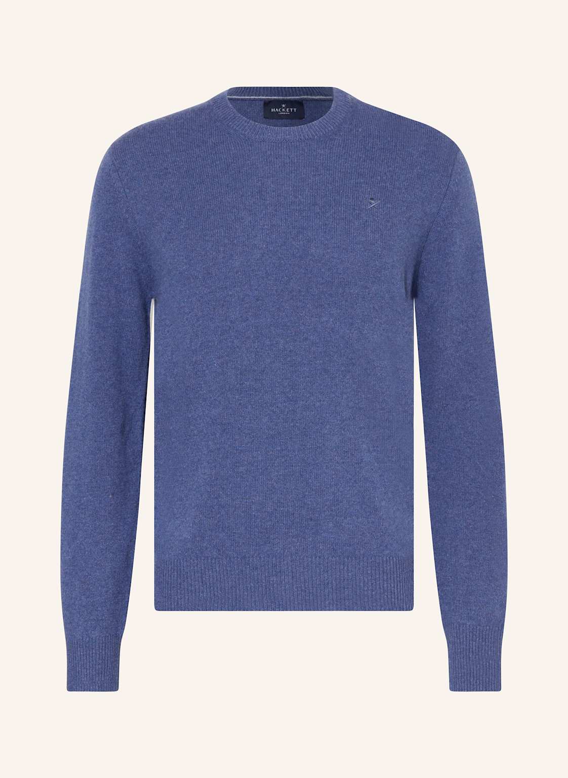 Hackett London Pullover Lambswool Crew blau von Hackett London