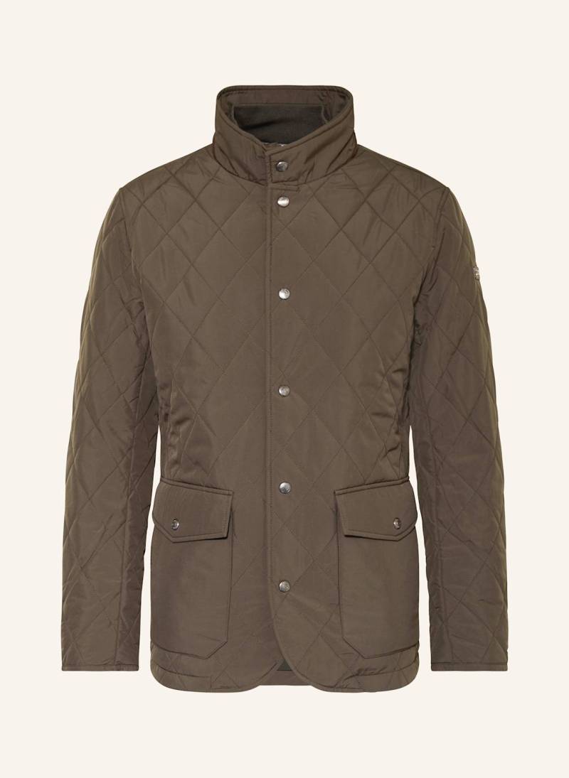 Hackett London Steppjacke Mit Blende gruen von Hackett London