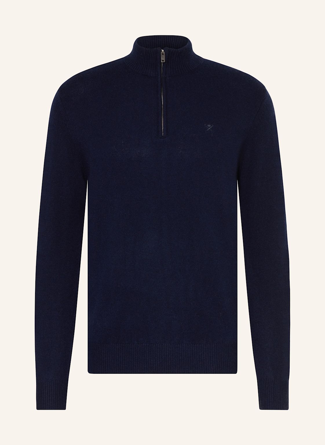 Hackett London Troyer Lambswool Hzip blau von Hackett London