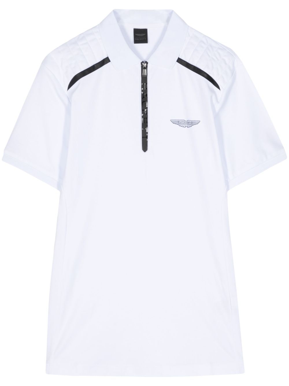 Hackett Aston Martin logo polo shirt - White von Hackett