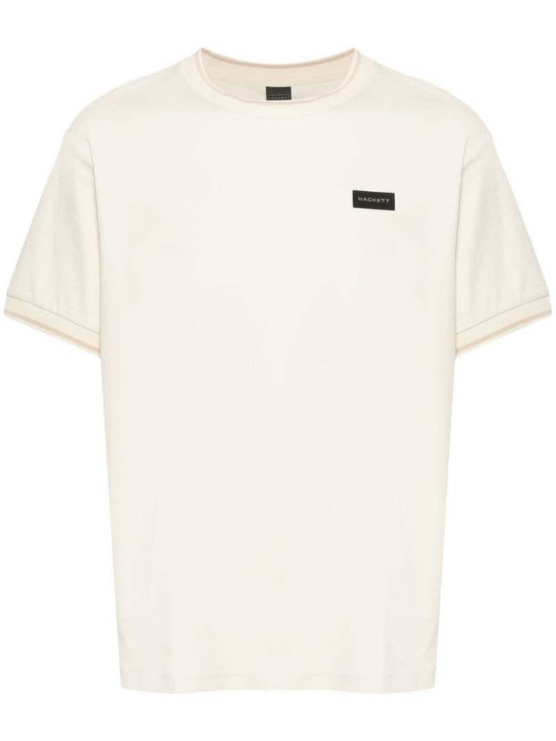 Hackett crew-neck cotton T-shirt - Neutrals von Hackett