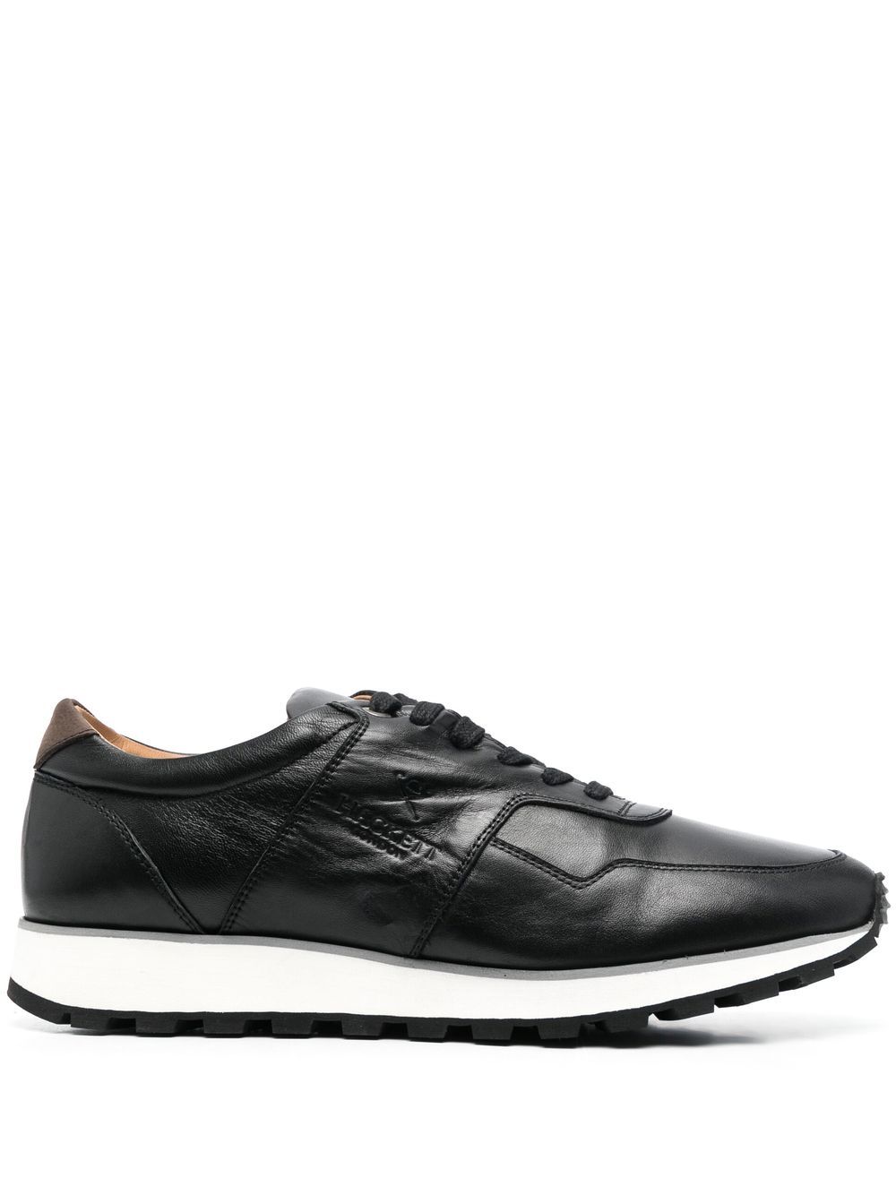 Hackett logo-debossed leather sneakers - Black von Hackett