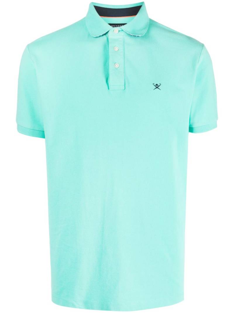 Hackett logo-embroidered piqué cotton polo shirt - Green von Hackett