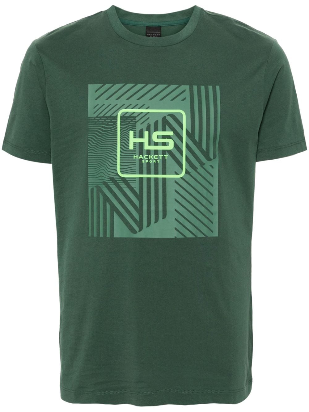 Hackett logo-print cotton T-shirt - Green von Hackett