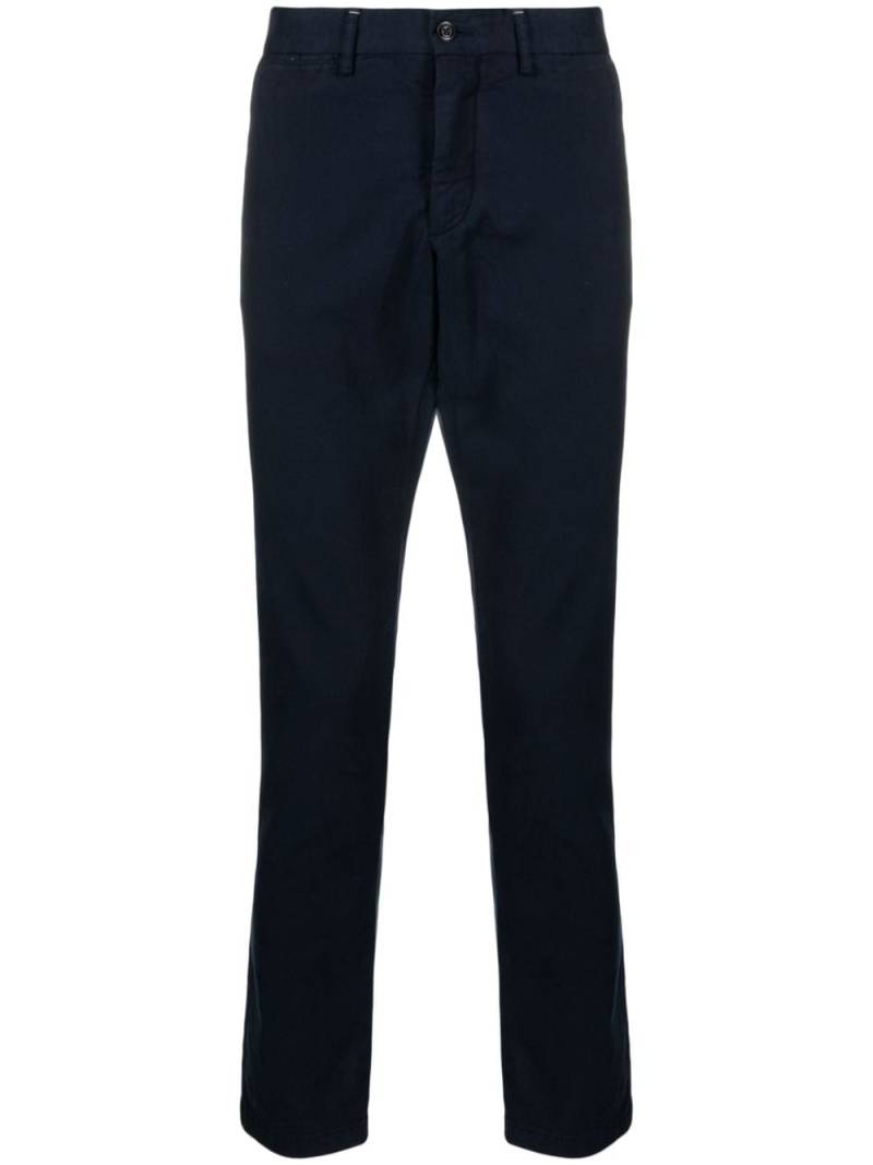 Hackett slim-cut cotton chino trousers - Blue von Hackett