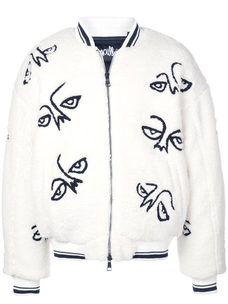 Haculla Facez bomber jacket - White von Haculla