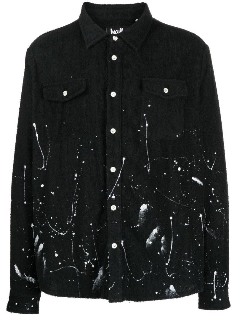 Haculla Glitched terry-cloth shirt - Black von Haculla