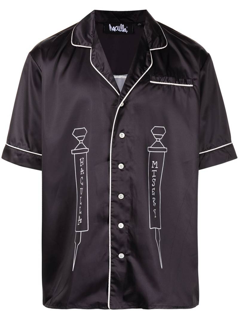 Haculla Haculla Misery contrast-trimmed shirt - Black von Haculla