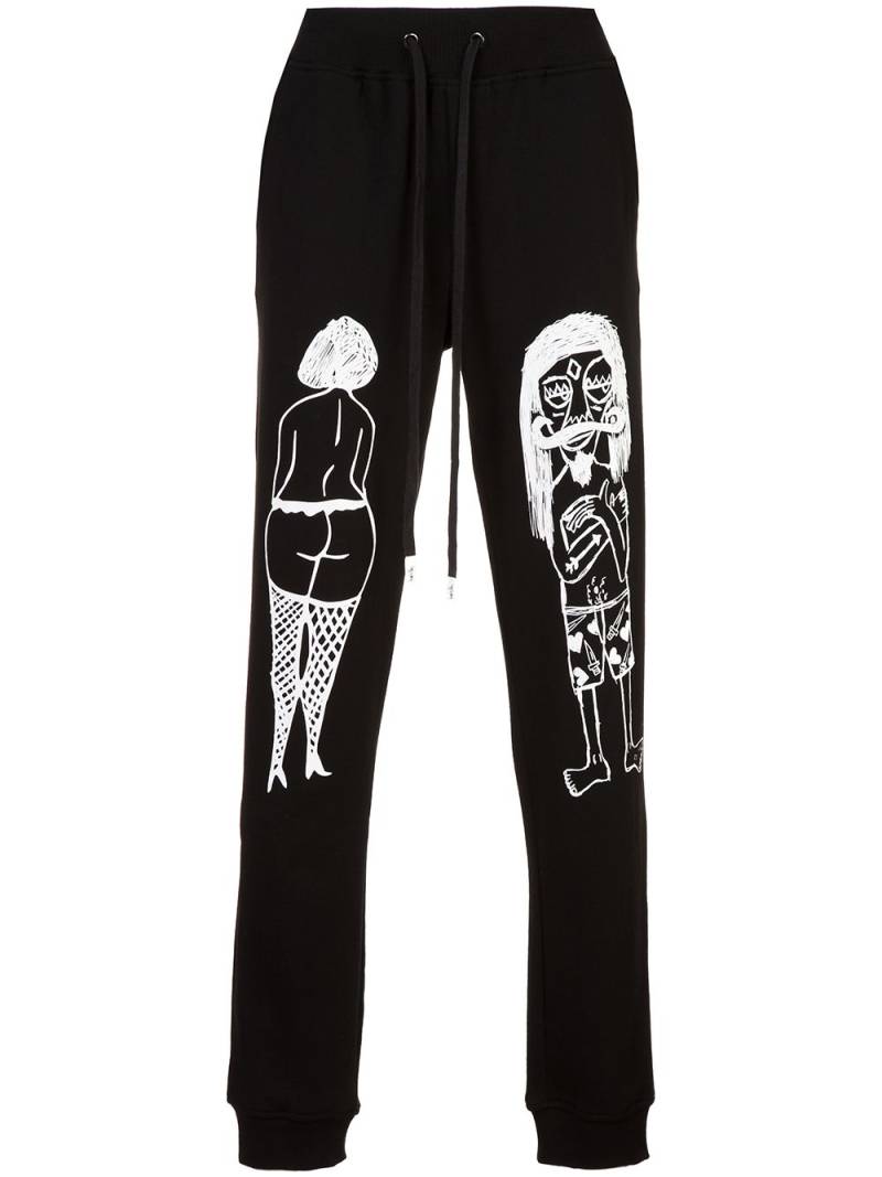 Haculla Hotel Couple track pants - Black von Haculla