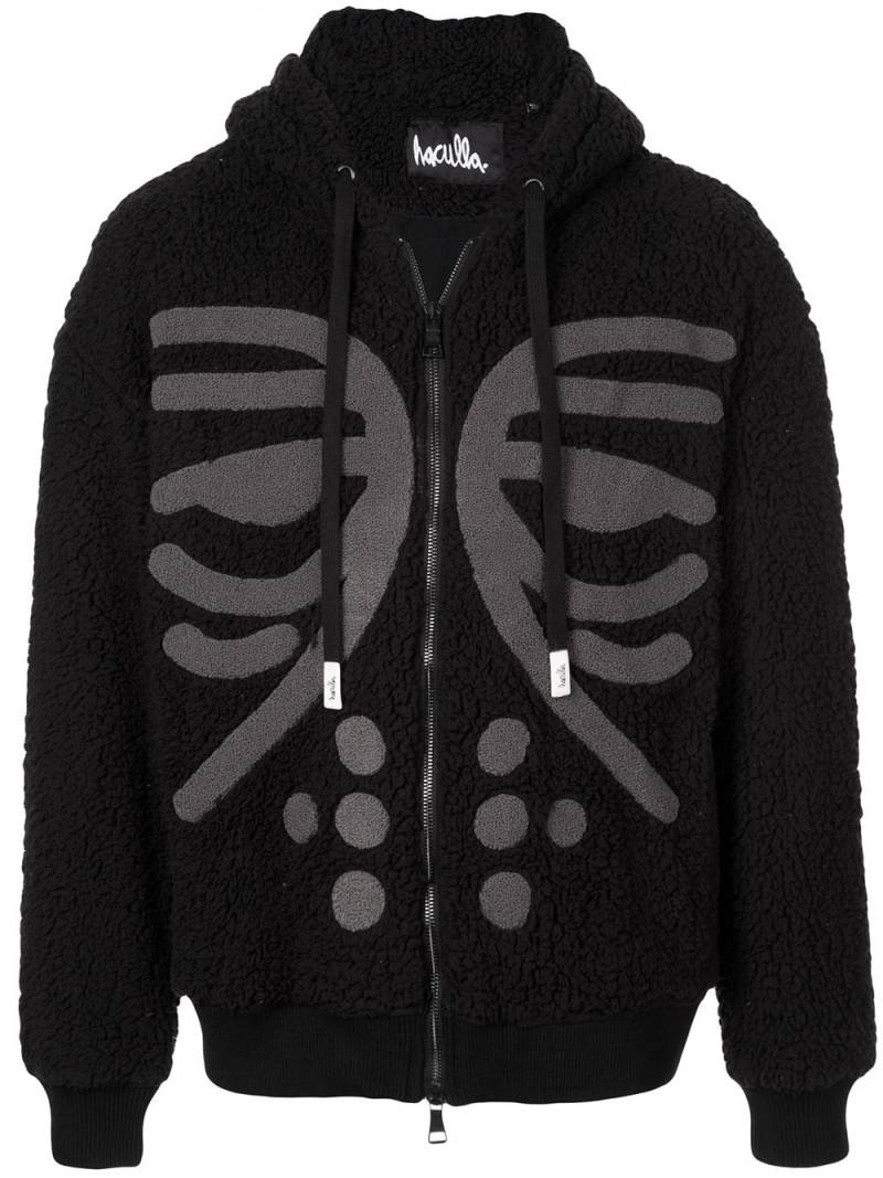 Haculla Masked zipped hoodie - Black von Haculla