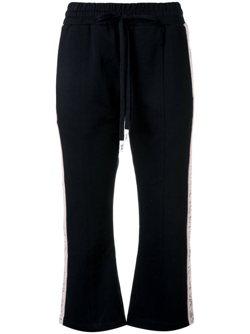 Haculla Modern love cropped track trousers - Black von Haculla