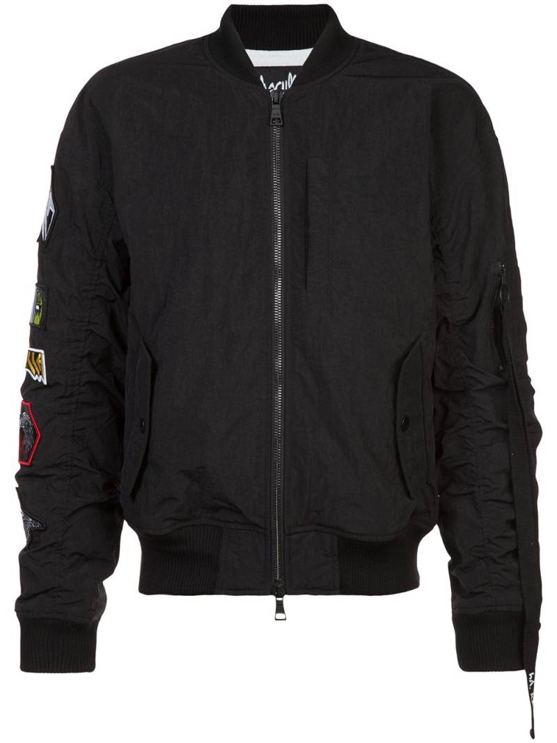 Haculla Pray For Revolution bomber jacket - Black von Haculla