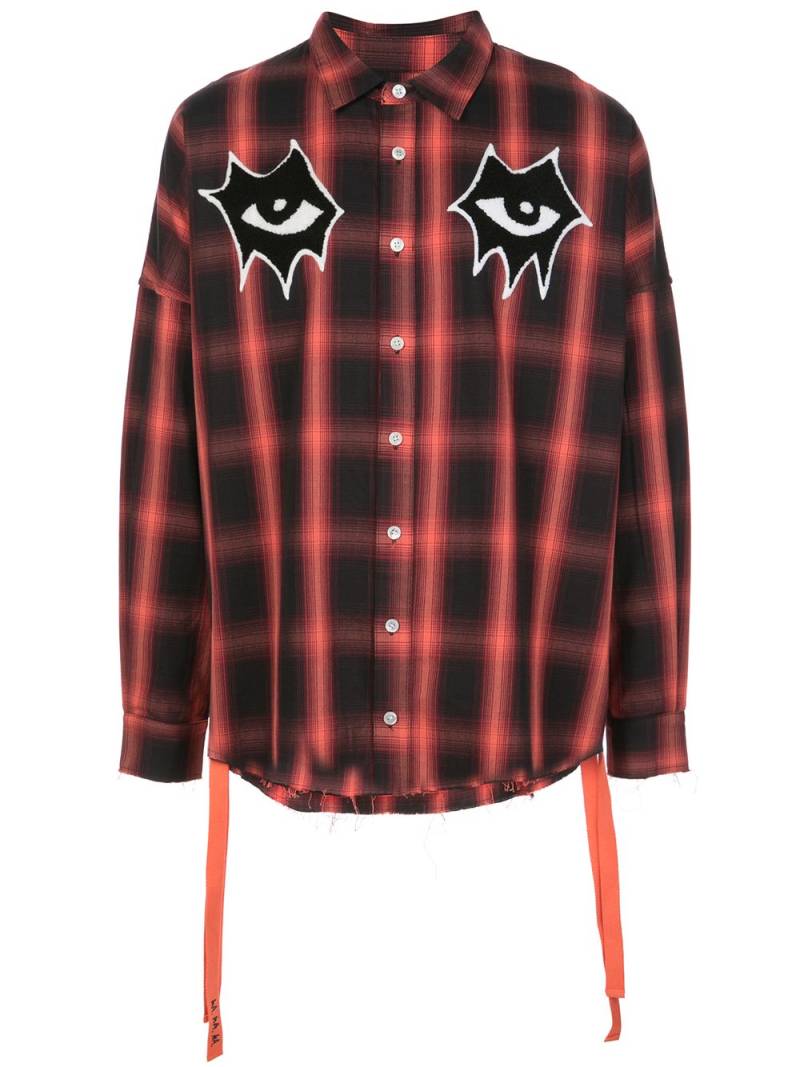 Haculla Signature Eyes woven shirt - Red von Haculla