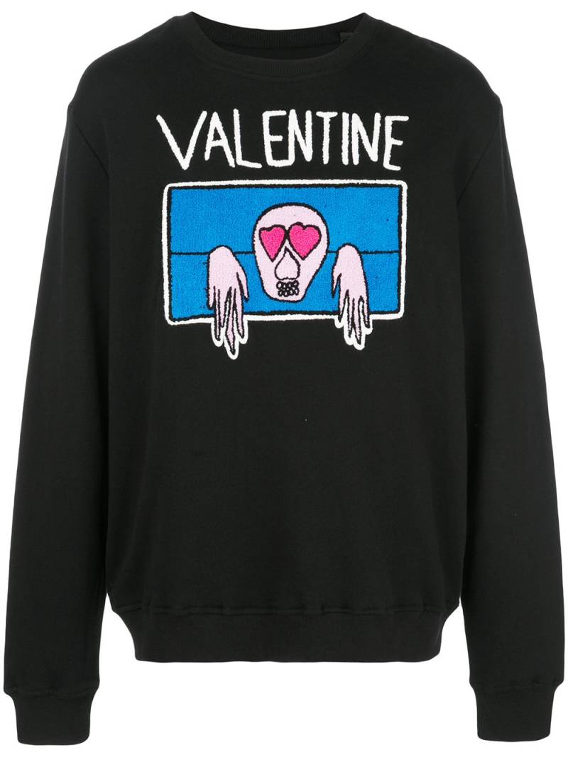 Haculla Valentine sweatshirt - Black von Haculla