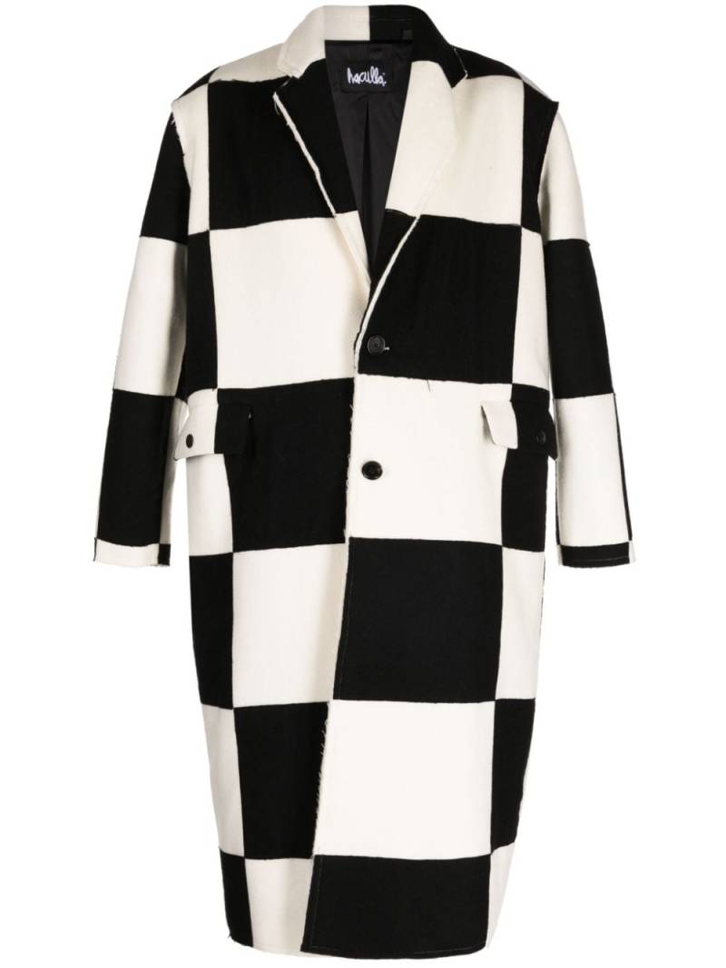 Haculla check-pattern wool coat - Black von Haculla