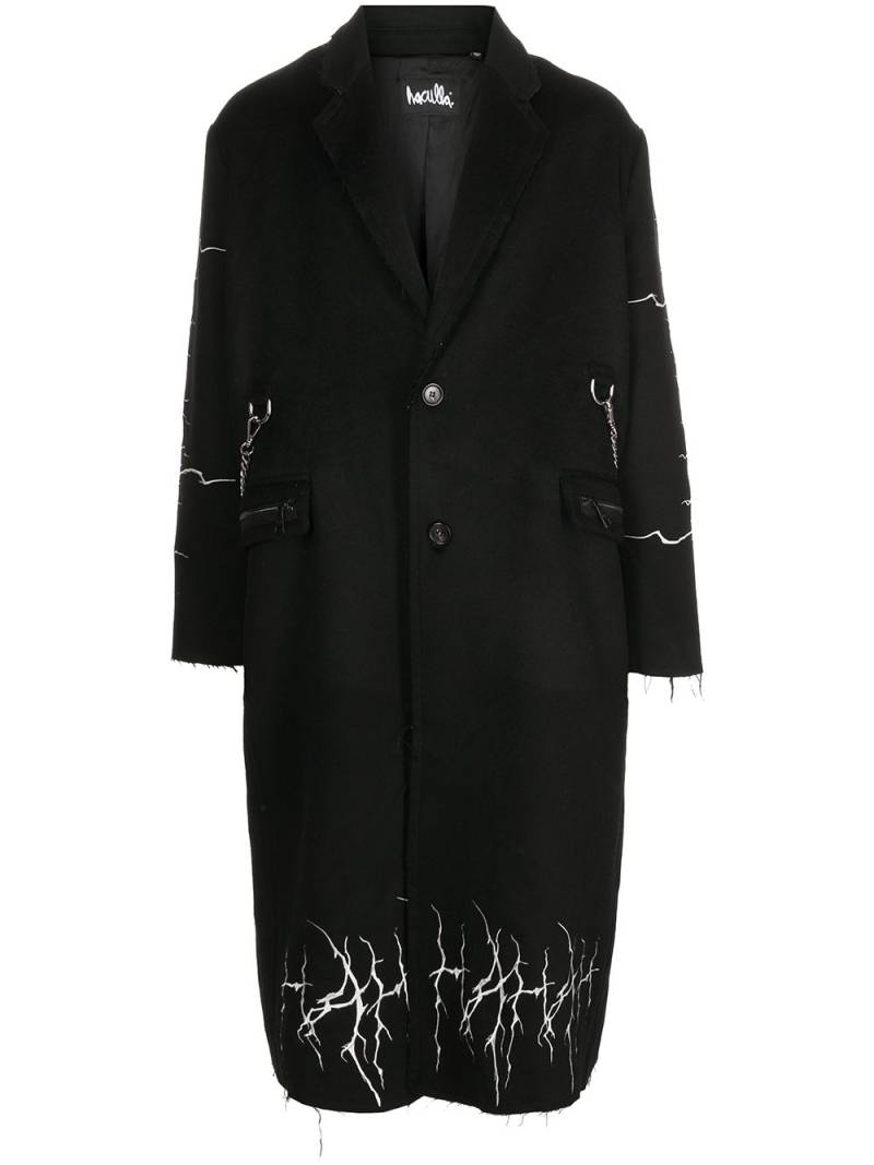 Haculla embroidered mid-length coat - Black von Haculla