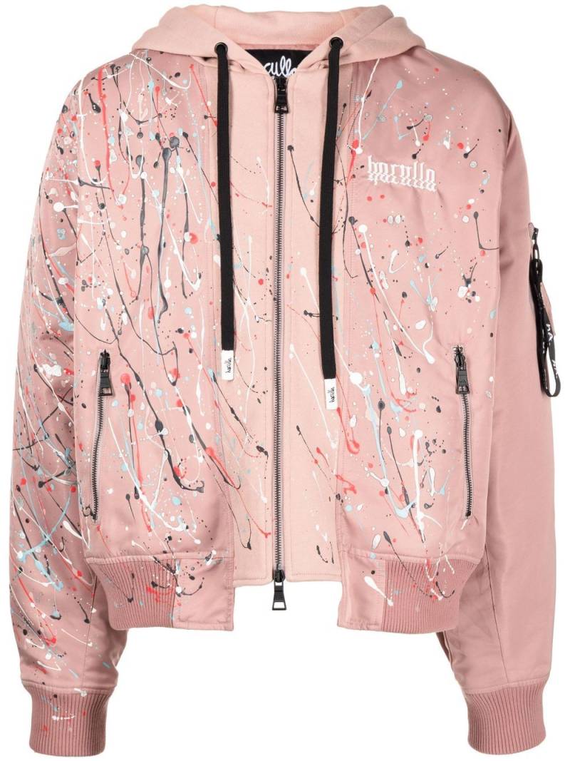 Haculla graphic-print hooded bomber-jacket - Pink von Haculla