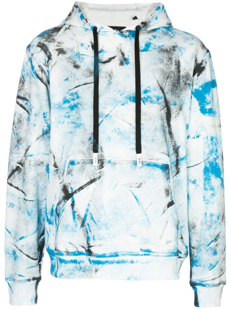 Haculla hand painted hoodie - Blue von Haculla