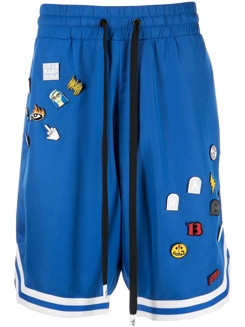 Haculla mixed-pins basketball track shorts - Blue von Haculla