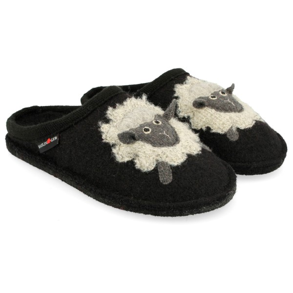 Haflinger - Flair Lamby - Hüttenschuhe Gr 37 schwarz von Haflinger