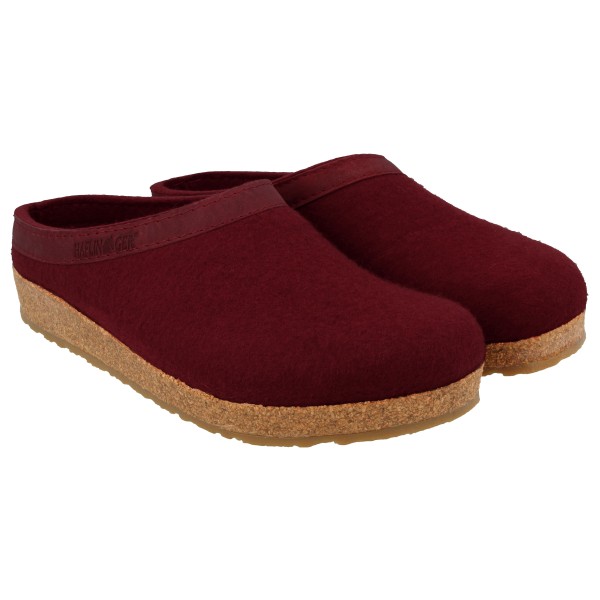 Haflinger - Grizzly Torben - Hüttenschuhe Gr 48 rot von Haflinger