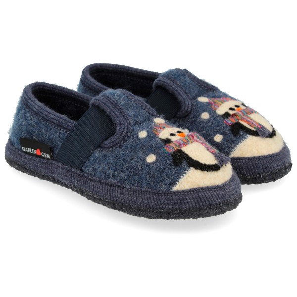 Haflinger - Kid's Pinguin - Hüttenschuhe Gr 23 blau von Haflinger