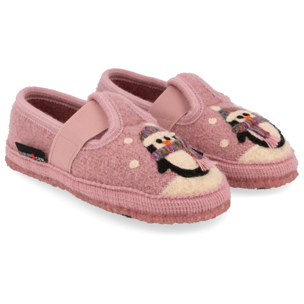 Haflinger - Kid's Pinguin - Hüttenschuhe Gr 23 rosa von Haflinger