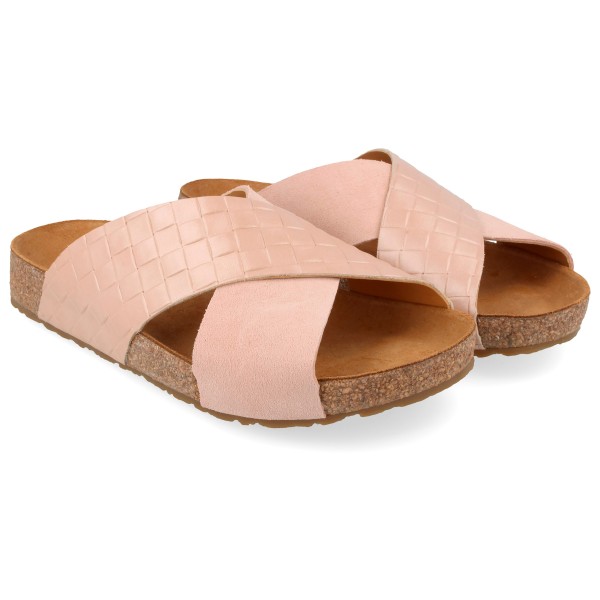 Haflinger - Mio - Sandalen Gr 38 rosa/braun/beige von Haflinger