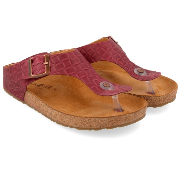 Haflinger - Women's Bio Memphis - Sandalen Gr 39 braun/rot von Haflinger