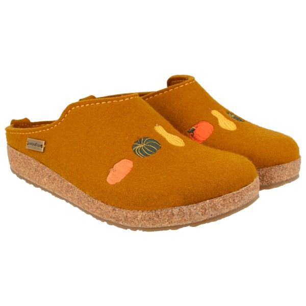 Haflinger - Women's Grizzly Kürbis - Hüttenschuhe Gr 36 orange von Haflinger