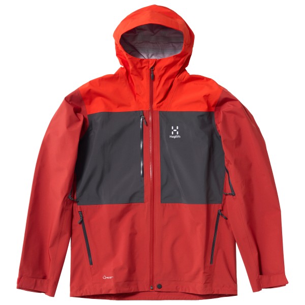 Haglöfs - Front Proof Jacket - Regenjacke Gr M rot von Haglöfs