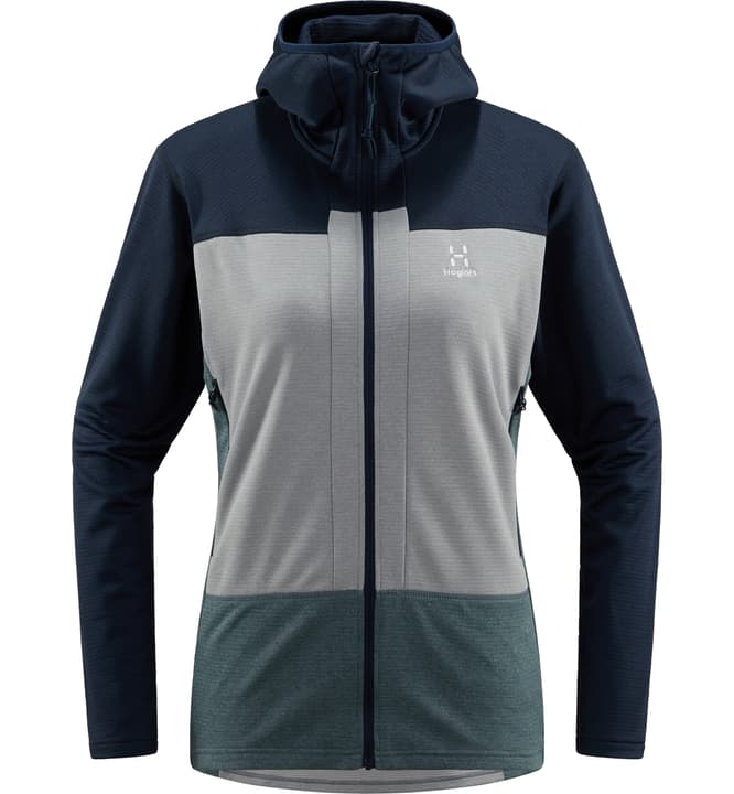 Haglöfs Roc Flash Hood Fleecejacke hellgrau Haglöfs Roc Flash Hood Fleecejacke hellgrau von Haglöfs
