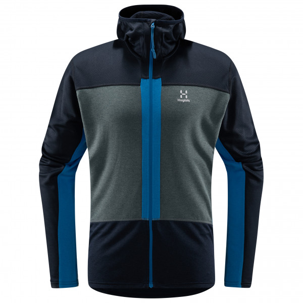 Haglöfs - Roc Flash Mid Hood - Fleecejacke Gr S blau von Haglöfs