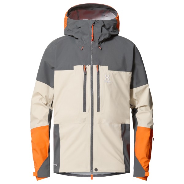 Haglöfs - Spitz GTX Pro Jacket - Regenjacke Gr L grau/beige von Haglöfs