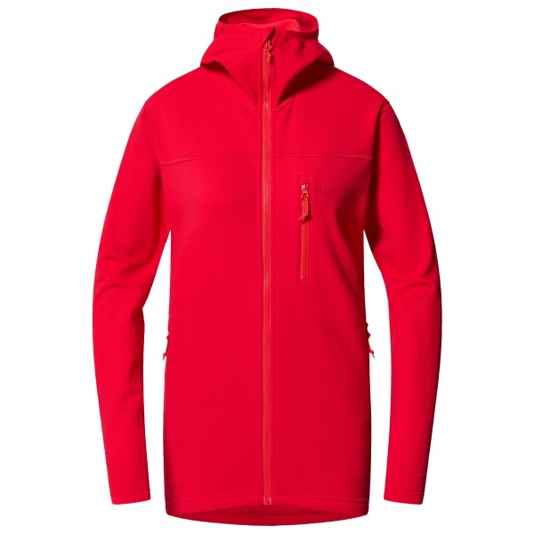 Haglöfs - Women's Rosson Mid Hood - Fleecejacke Gr L rot von Haglöfs