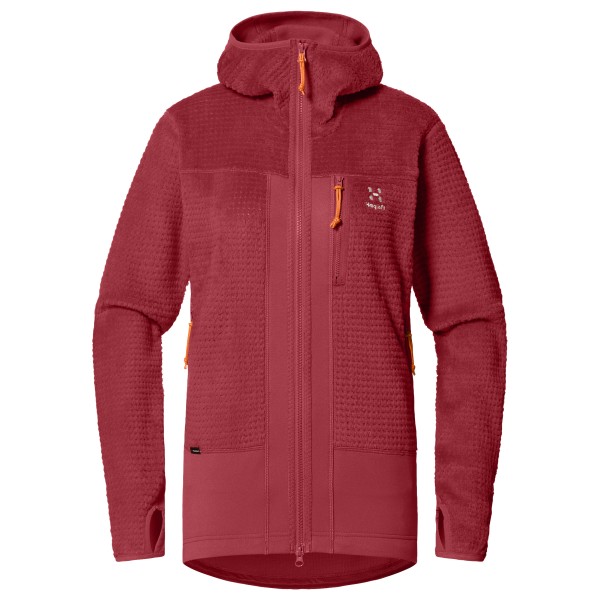 Haglöfs - Women's Vassi Mid Hood - Fleecejacke Gr L rot von Haglöfs