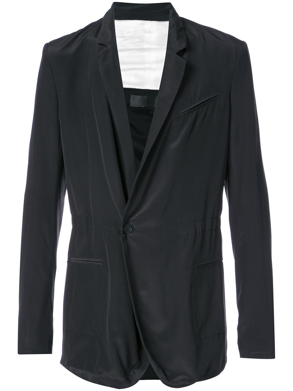 Haider Ackermann crepe de chine blazer - Black von Haider Ackermann