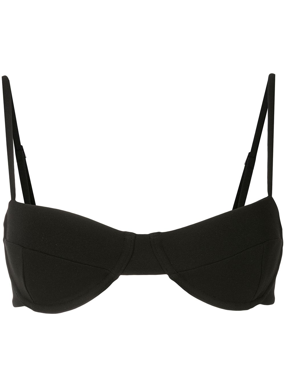 Haight balconette-style bikini top - Black von Haight