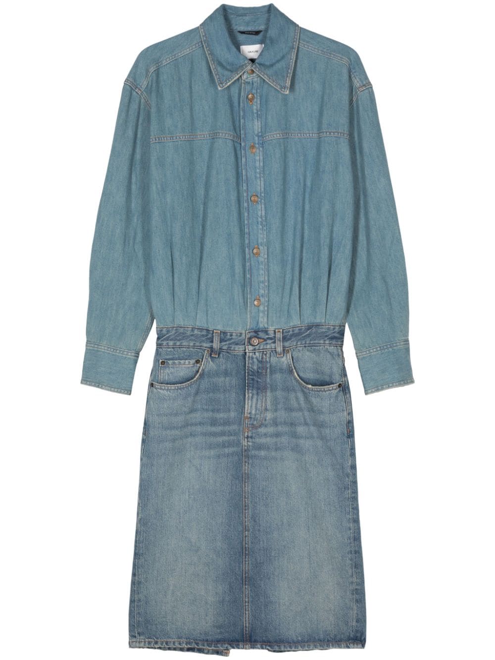 Haikure Joelle midi denim dress - Blue von Haikure