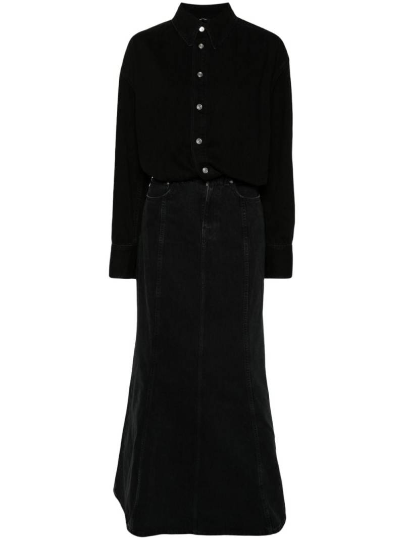 Haikure Jos denim maxi dress - Black von Haikure