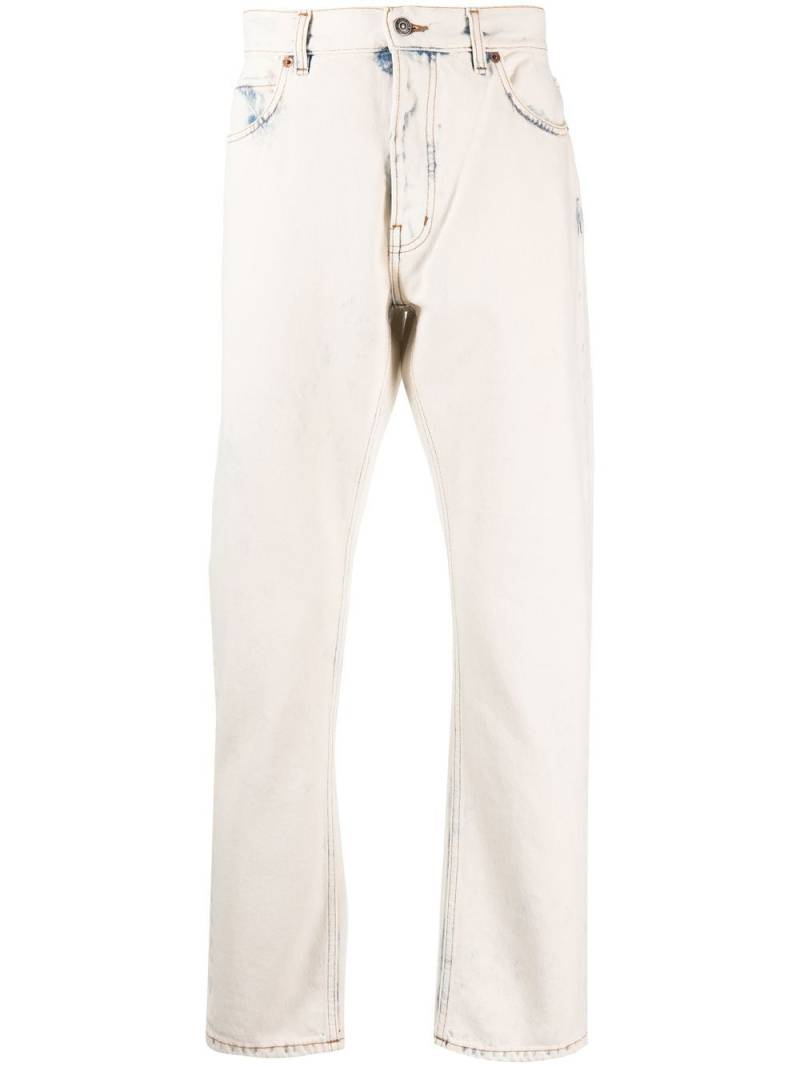 Haikure beached-effect straight-leg jeans - Neutrals von Haikure