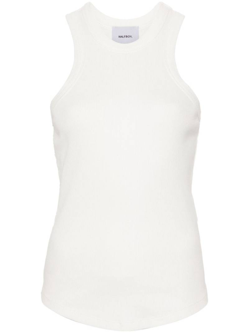 Halfboy American cotton tank top - White von Halfboy