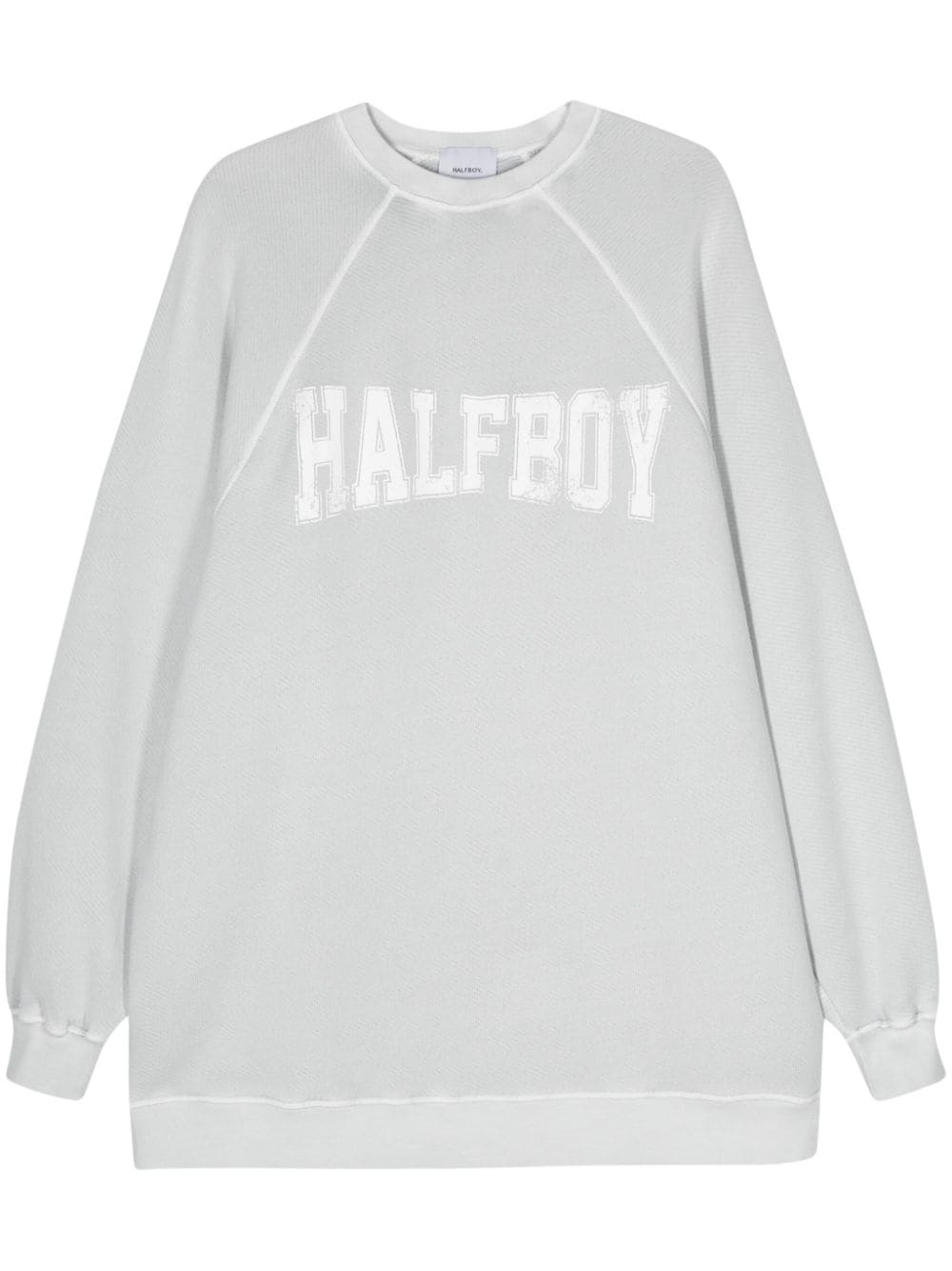 Halfboy logo-print cotton sweatshirt - Blue von Halfboy